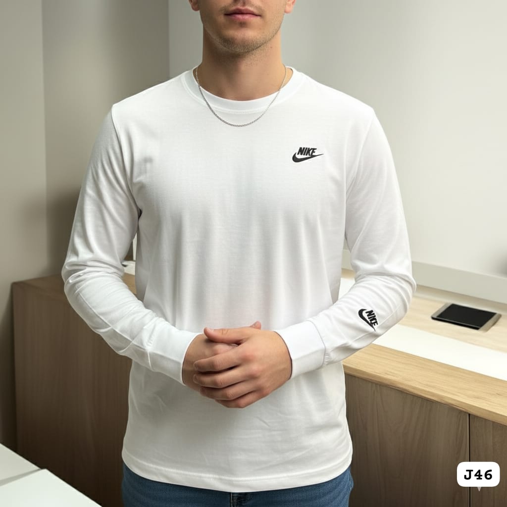Nike Blanca Manga larga