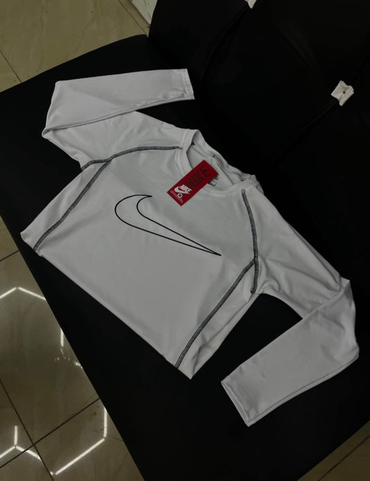 Nike Pro Blanca Manga larga