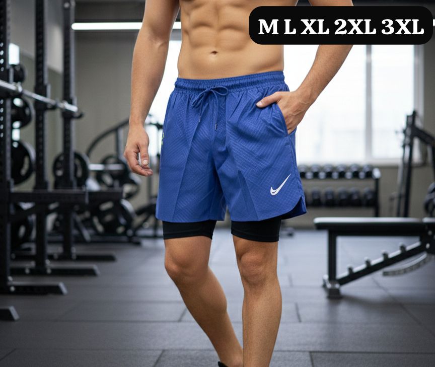 Pantaloneta Nike Azul