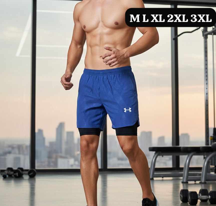 Pantaloneta Azul Under Armound